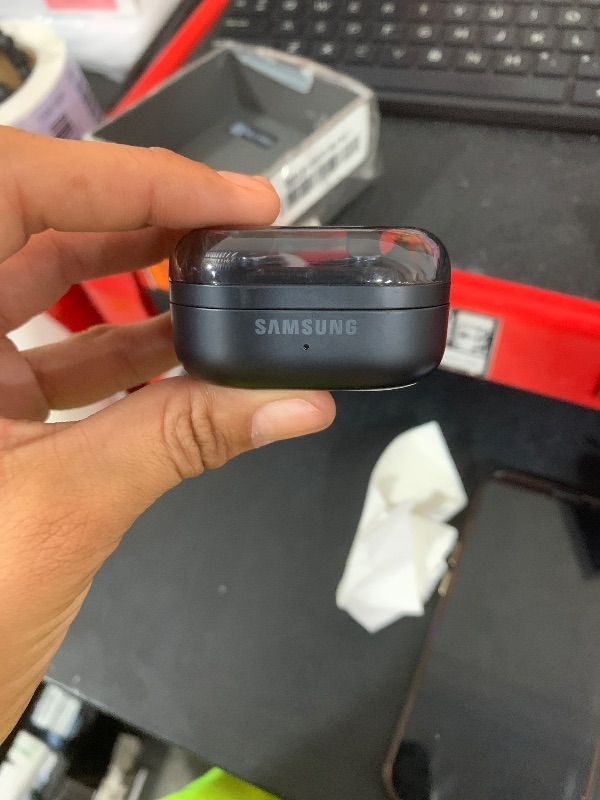Photo 1 of LEFT EARBUD DOESN'T WORK ------------------------------------------amsung Galaxy Buds 4 Pro (2026) AI True Wireless Bluetooth Earbuds, Hi-Res Audio, 2-Way Speaker, ANC 2.0, Optimized Comfort, IP57, Live Translation, Black [US Version, 2 Yr Warranty]