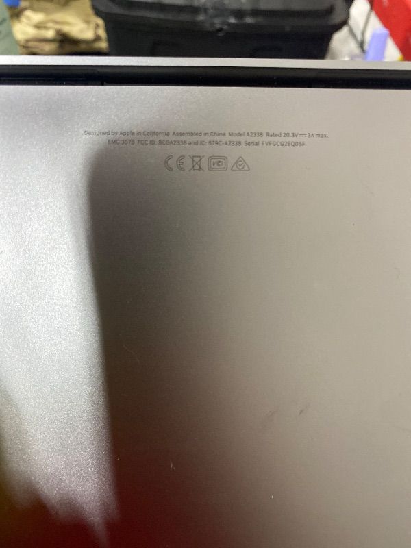 Photo 1 of 2020 Apple MacBook Pro with Apple M1 Chip (13-inch, 8GB RAM, 512GB SSD Storage) - Space Gray