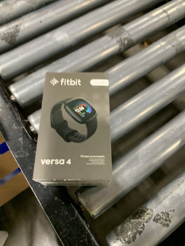 Photo 1 of Fitbit Versa 4 Fitness Smartwatch with Daily Readiness - 3-Month Google Health Premium Membership Included - GPS, 24/7 Heart Rate, 40+ Exercise Modes, Sleep Tracking - Black/Graphite