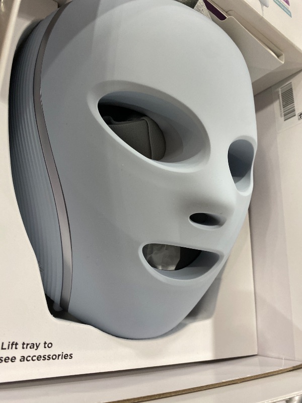 Photo 1 of Shark CryoGlow LED Face Mask with Under-Eye Cooling, Anti-Ageing & Blemish Repair, Red & Blue LED, Infrared Light Therapy, USB-C, Remote Control, Storage Bag, Blue Frost, FW312