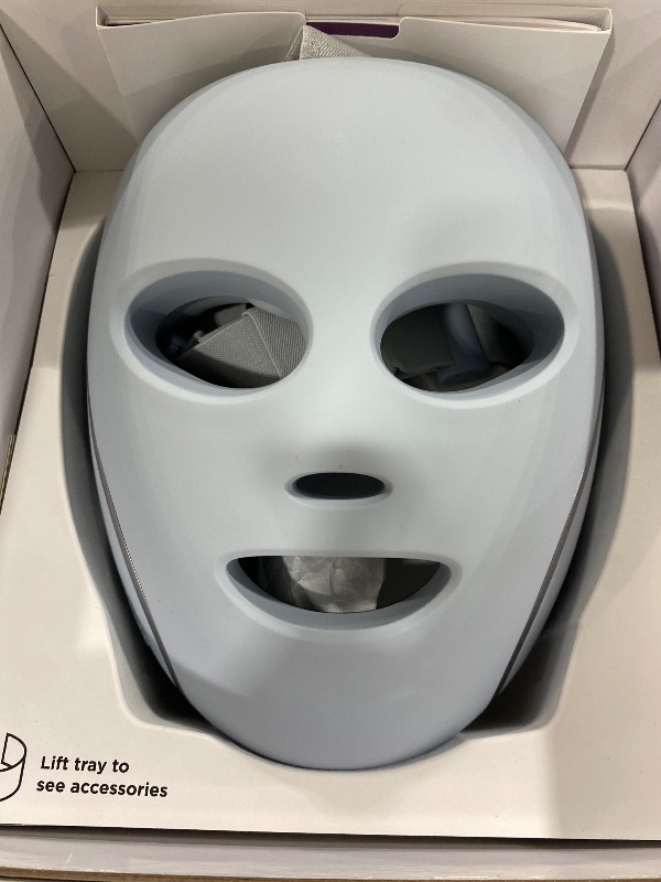 Photo 1 of Shark CryoGlow LED Face Mask with Under-Eye Cooling, Anti-Ageing & Blemish Repair, Red & Blue LED, Infrared Light Therapy, USB-C, Remote Control, Storage Bag, Blue Frost, FW312