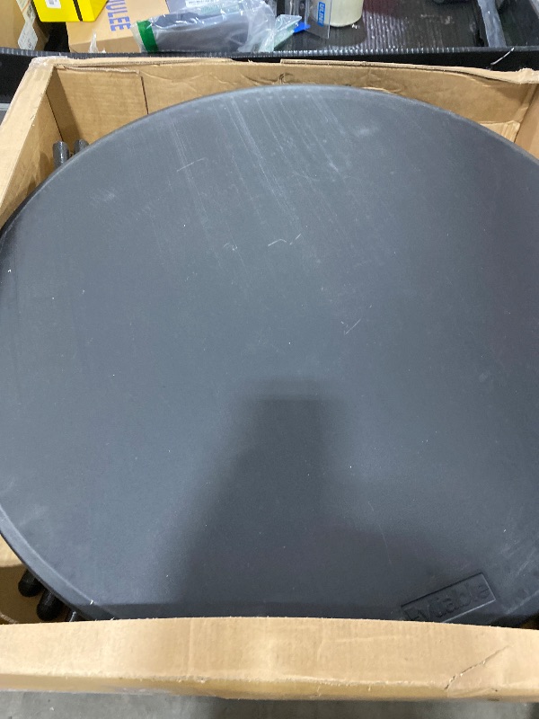 Photo 1 of Byliable Cocktail Table 28in Folding Round High Top Indoor Outdoor with Removable Legs, Tall Bistro Foldable Bar Height Table for Parties, Patio, Backyard, Dining Room, Events, Black- 2PCS