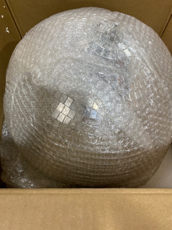 Photo 1 of Youdepot 16-Inch Large Disco Ball – Big Hanging Mirror Ball Disco Ball Decor for Disco Party Decorations, Weddings, Events, Disco Christmas Decor, and Home Celebration