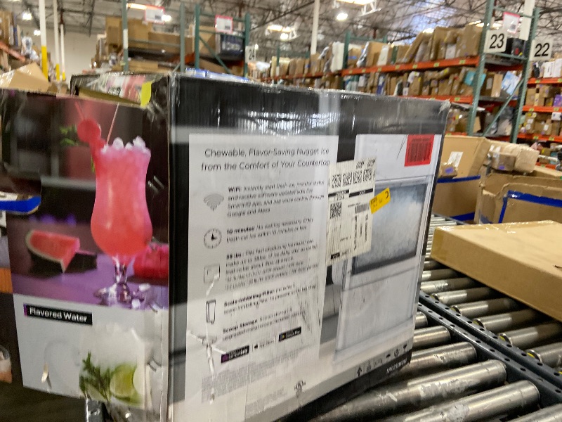 Photo 1 of GE Profile Opal 2.0 Ultra Nugget Ice Maker with Scale Inhibiting Filter, Scoop Included, 38 lbs in 24 Hours, Pellet Ice Machine with WiFi & Smart Connected, Stone White