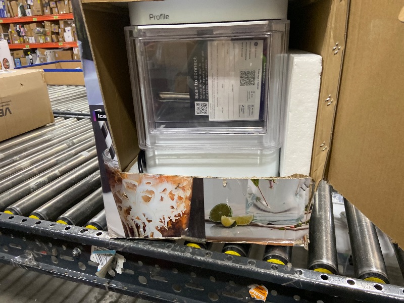 Photo 1 of GE Profile Opal 2.0 Ultra Nugget Ice Maker with Scale Inhibiting Filter, Scoop Included, 38 lbs in 24 Hours, Pellet Ice Machine with WiFi & Smart Connected, Stone White