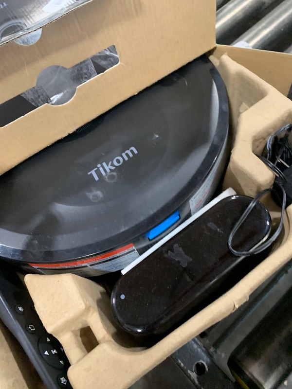Photo 1 of Tikom Robot Vacuum and Mop Combo, 5000Pa Robotic Vacuum Cleaner, 150 Min Max, App & Remote Control, Ideal for Hard Floor, Carpet, Pet Hair, Self-Charge(G8000 Max)
