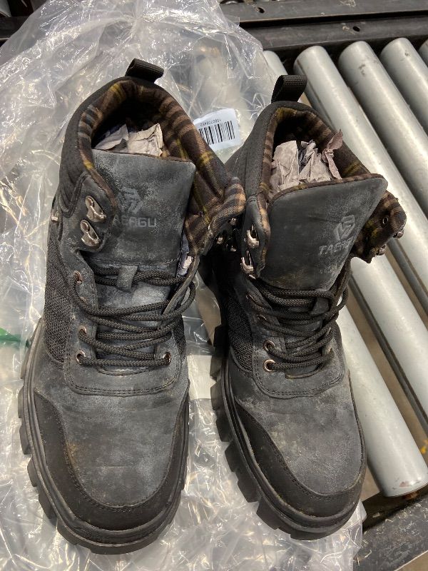 Photo 1 of ***SEE NOTES***Waterproof Steel Toe Boots For Men-6 Inch Comfortable Mens Safety Work Boots Indestructible Steel Toe Shoes Lightweight Non Slip Puncture Resistant Industrial Construction Boot,Black,Size 12 men