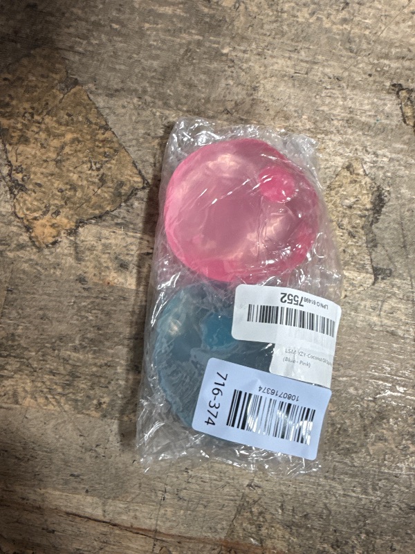 Photo 1 of 2 PCS Coconut Oil Squishy Balls - Blue/Pink