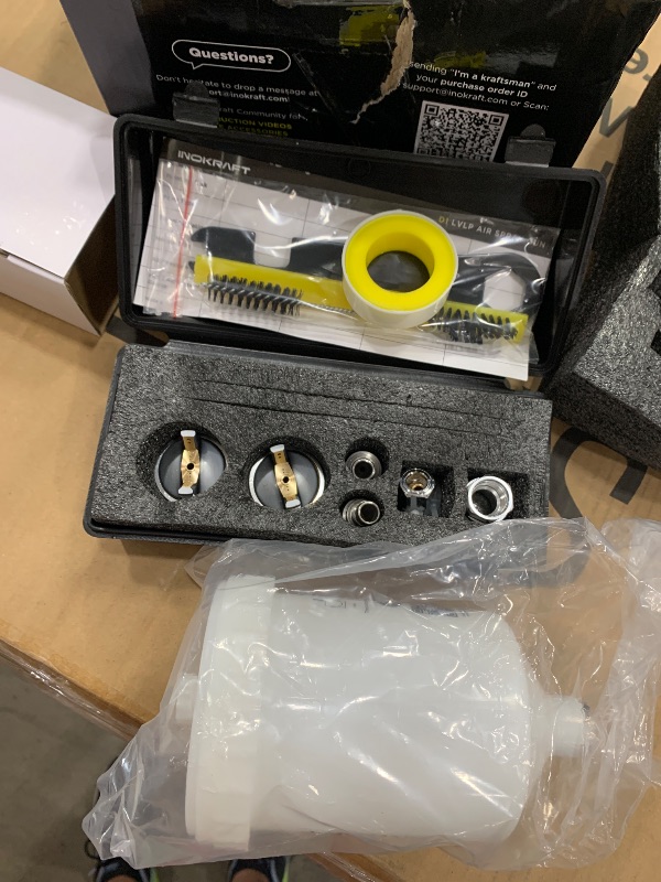 View 3 of **PARTS ONLY/ SEE NOTES & PICS** InoKraft D1 LVLP Air Spray Gun Premium Kit