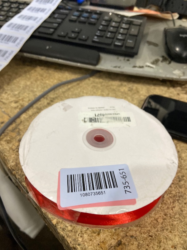 Photo 1 of 100 yards red ribbon