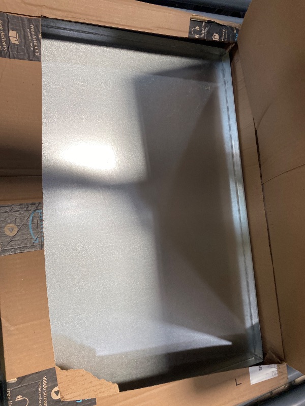 Photo 1 of (Galvanized, 29" L X 18.5" W X 1") Metal Replacement Dog Crate Pan Chew Proof Crack Proof Pet Kennel Tray Central Dog Crate Pan Pet Supplies