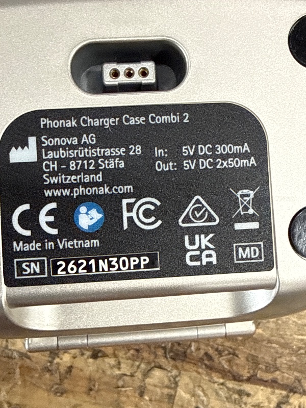 View 5 of *** CHARGER ONLY *** Phonak Combi 2 Hearing Aid Charger - Champagne
