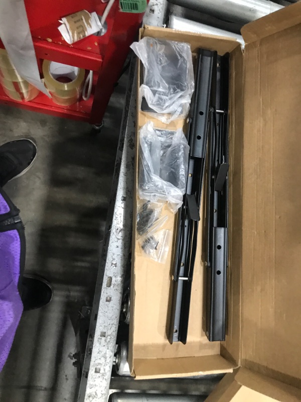 Photo 1 of 18 Inch Folding Etrack Brackets 2 Pcs, Heavy Duty Rustproof No-Droop Level