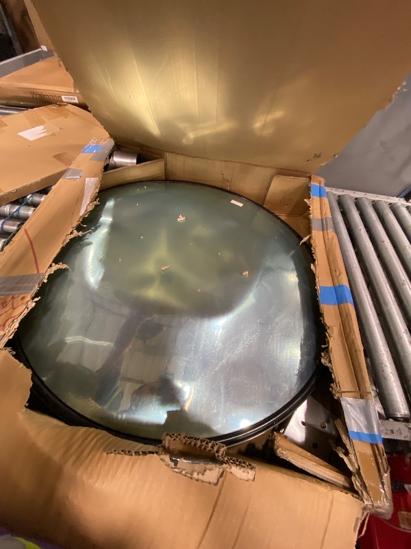 View 2 of 2 Pack 30 Inch Convex Traffic Mirror, Safety Security Corner Mirrors