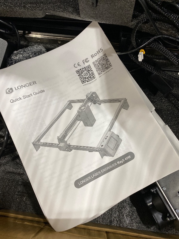 View 6 of ** MISSING USB ADAPTER***
Longer RAY5 Laser Engraver Bundle,20W Output Power for Wood/Leather/Acrylic Engraving Cutting Machine, DIY Desktop Laser Cutter with Safety Protection, Air Assist & 3 in 1 Roller,400 * 365mm