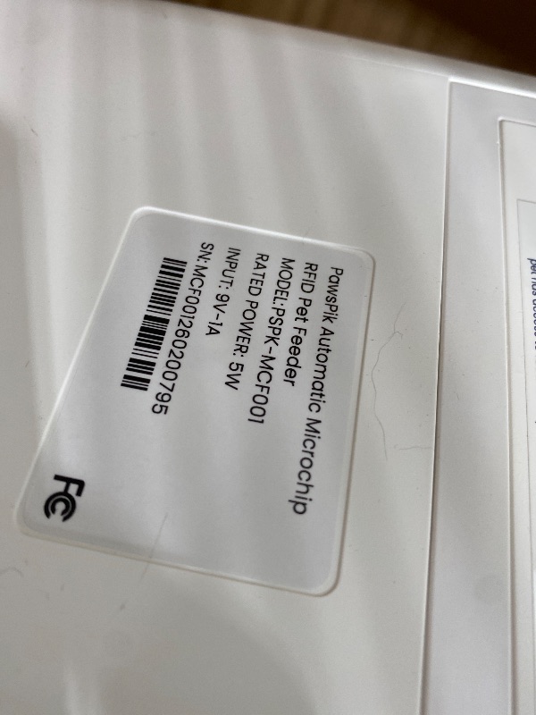 View 5 of ****Parts Only***** PawsPik Automatic Microchip RFID Cat Feeder, 16-Cup, White