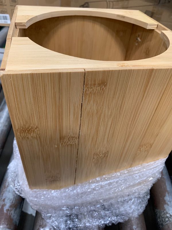 View 3 of ***SEE NOTES***wooden trash bag holder