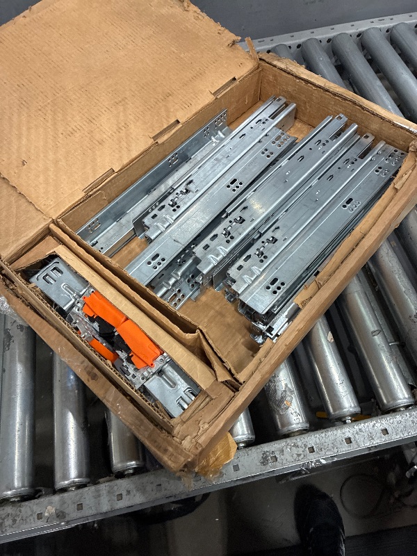 View 3 of 15" BLUM Tandem Set of 6 Drawer Slides Plus BLUMOTION Complete Kit. with Runners 563H, Locking Devices, Rear mounting Brackets and Screws (for face Frame or Frameless Application)