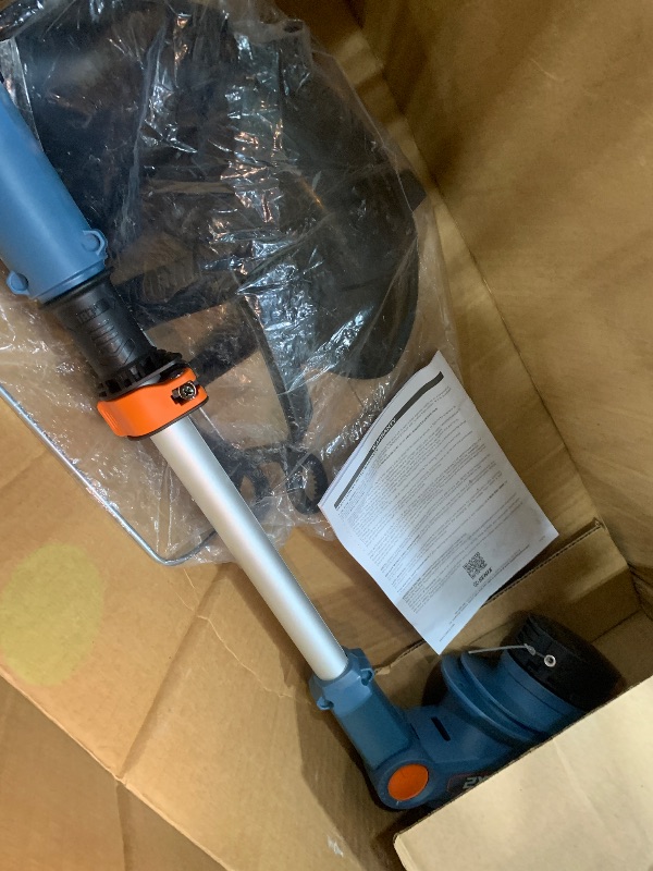 View 3 of *****MISSING THE BATTERY AND ACCESSORIES BESIDES THE TRIMMER BLACK COVER ***** SENIX 20V 12-Inch String Trimmer and Edger