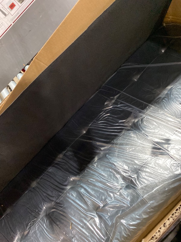 Photo 1 of ABHENG Synthetic Leather Storage Ottoman Bench