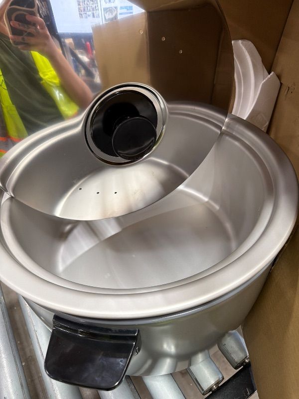 View 6 of **SEE NOTES** Panasonic Commercial Electric Rice Cooker, 208V Extra-Large Capacity 80-Cup (Cooked), 40-Cup (Uncooked) with One-Touch Operation - SR-GA721L - Silver