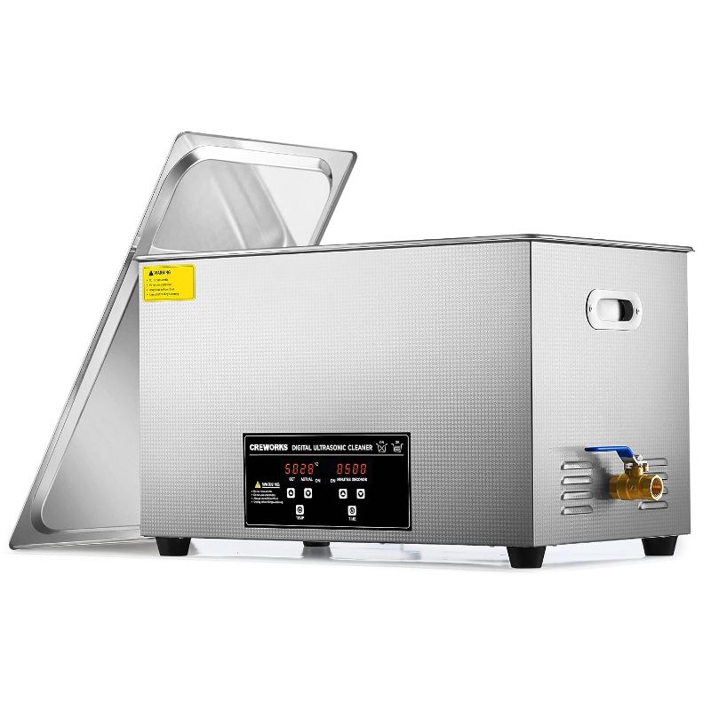 Photo 1 of 
CREWORKS 30L Digital Ultrasonic Cleaning Machine with Heater and Timer | 600W Stainless Steel Ultrasonic Cleaner Machine