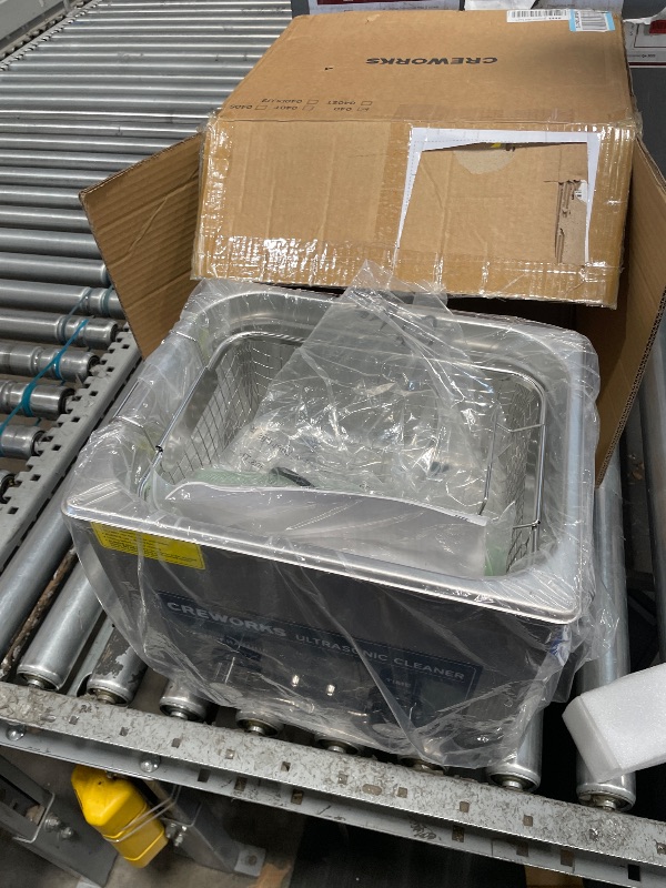 Photo 1 of 
CREWORKS 30L Digital Ultrasonic Cleaning Machine with Heater and Timer | 600W Stainless Steel Ultrasonic Cleaner Machine