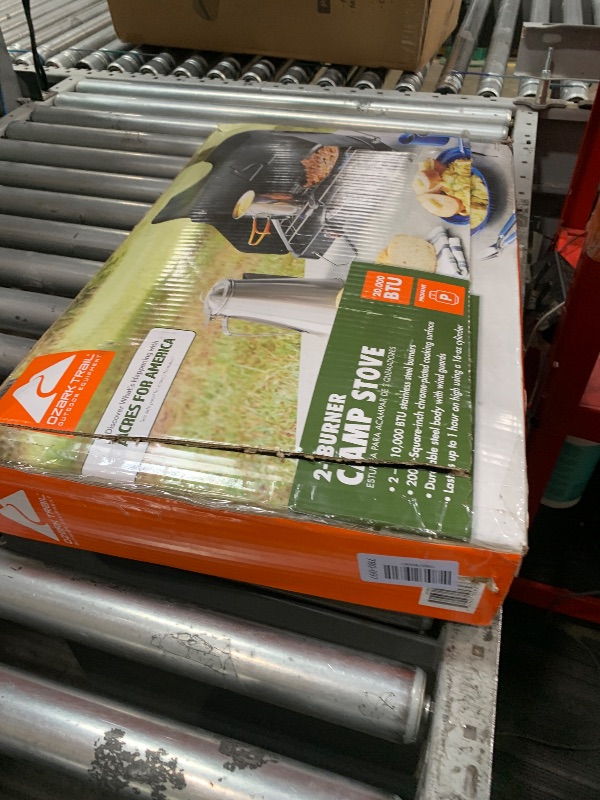 View 3 of 2-Burner Propane Stove, Portable Camping Cooktop