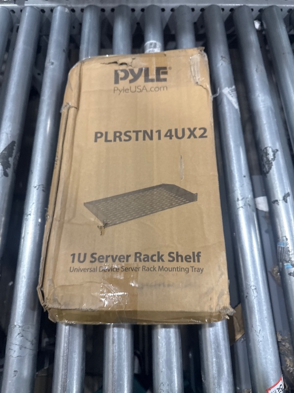 View 2 of ** rack attachments are bent **
Pyle 2-Pc 1U Vented Server Rack Shelf - Black