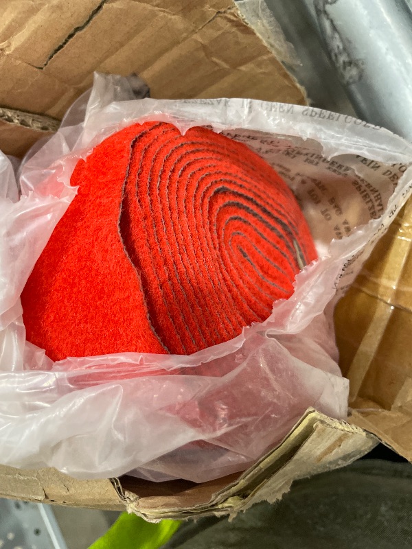 View 2 of 144" x 45" Red Polymat Felt Fabric Speaker Carpet Liner Resists Stains Speaker Box Cabinet Subwoofer for Car Audio,Boat Interior,Trunk,Shelf,Underfelt Heavy Duty Series 35 (12FTx45)
