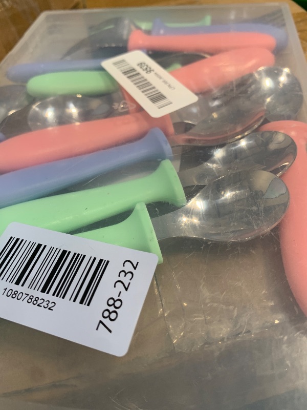 View 2 of 12-Piece Toddler Fork and Spoon Set, 18/8 Stainless Steel, Dishwasher Safe