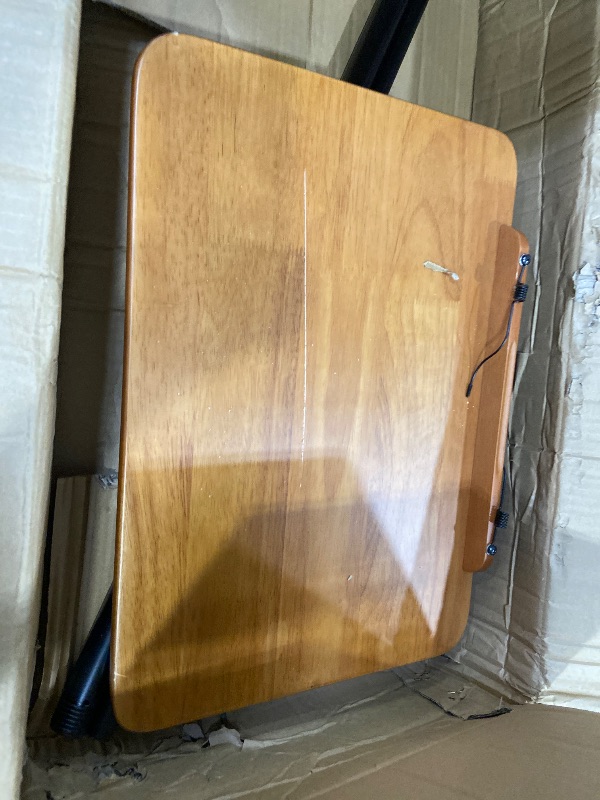 View 2 of **Parts Only**Rolling Overbed Table,Hospital Bed Table,Laptop Tables for Bed,Bedside and Sofa,Hospital Tray,Adjustable with Wheels