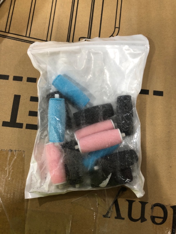 Photo 1 of 12 Extra Coarse Replacement Roller Refill Heads Compatible with Amope Pedi Refills Electronic Foot File