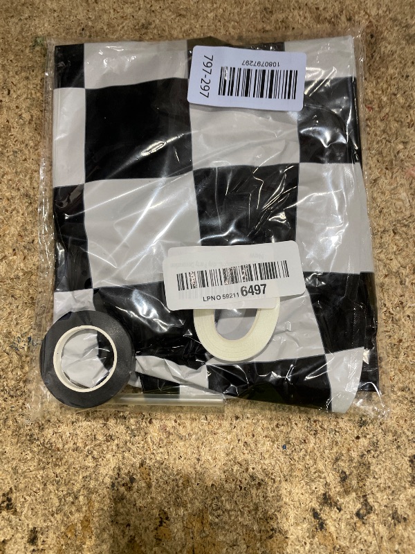 Photo 1 of 12 Pcs Checkered Balloons, 18 Inch Checkered Racing Foil Balloons, Black and White Checkerboard Mylar Balloons for Race Car Birthday Party Supplies Decorations