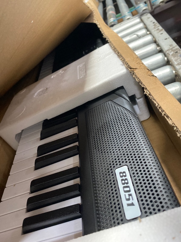 Photo 1 of 88 Key Piano Keyboard, Semi Weighted Electronic Digital Piano with Music Stand, Power Supply, Sustain Pedal, Bluetooth, Stand, MIDI, for Beginner Professional at Home, Stage