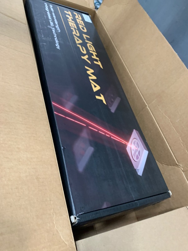 View 3 of (major usage< for parts) Red Light Therapy Mat for Full Body, 74.6"x33.3" Large Sleeping Bag Blanket, Infrared Light Pad, Soft Leather, Adjustable Timer, Ideal Home Gift for Men & Women Athletes, Seniors, Office Workers