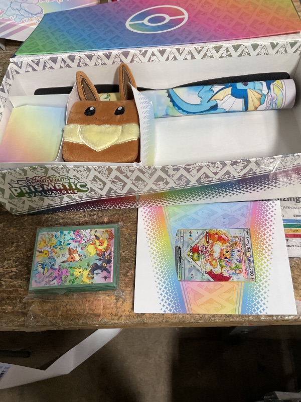 View 2 of ***** PARTS ONLY, ALL PACKS OPENED ** Pokemon TCG: Scarlet & Violet—Prismatic Evolutions Super-Premium Collection