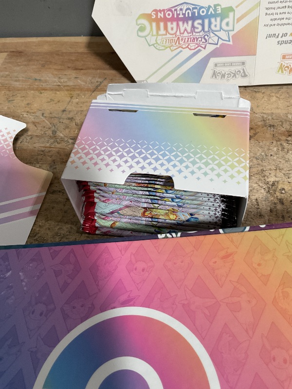 View 3 of ***** PARTS ONLY, ALL PACKS OPENED ** Pokemon TCG: Scarlet & Violet—Prismatic Evolutions Super-Premium Collection