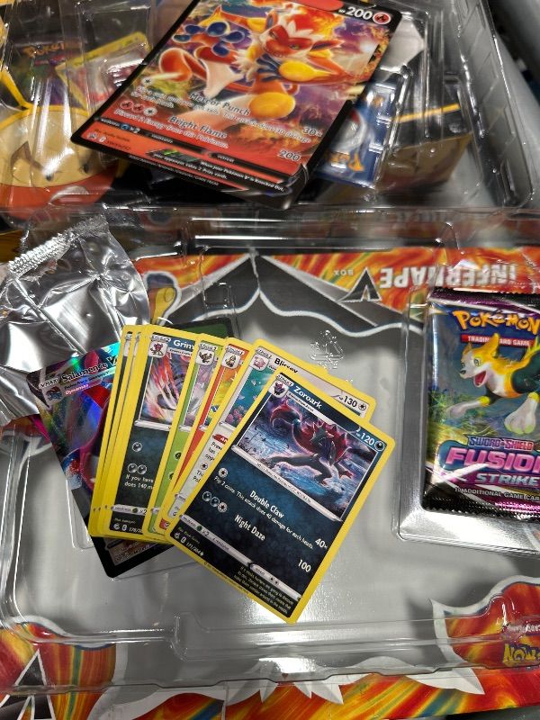 View 4 of **** INAUTHENTIC **** Pokemon Lost Origin Infernape V Box Set