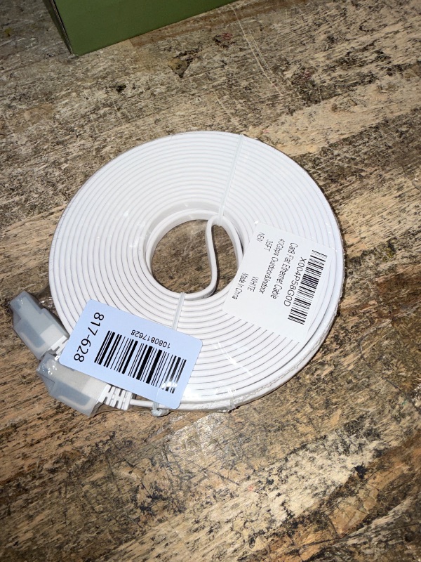 View 2 of 10Gsupxsel Cat 8 Ethernet Cable 35 FT White