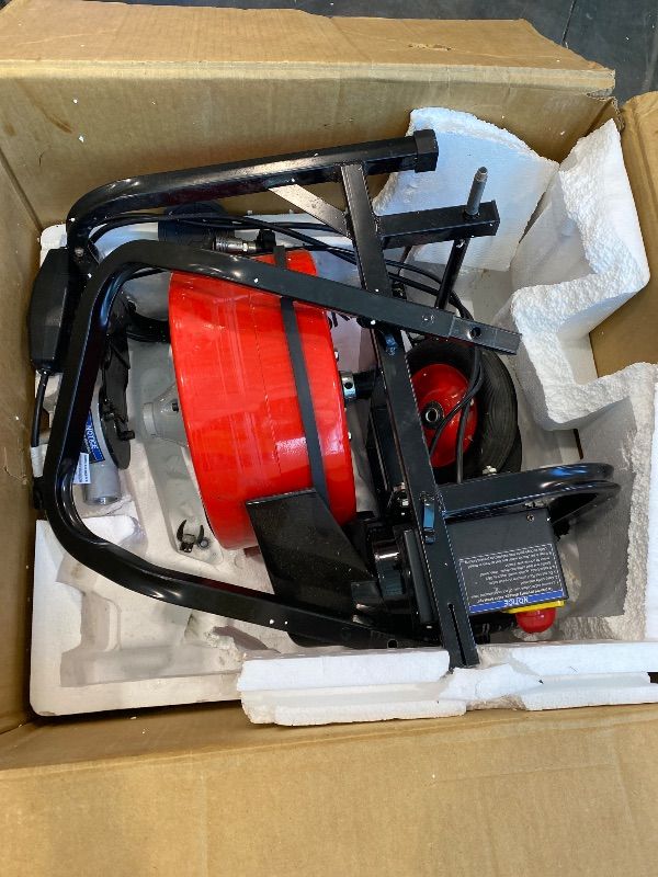 View 4 of **View Clerk Notes**VEVOR Drain Cleaner Machine 100ft x 1/2in Auto Feed Sewer Snake Auger