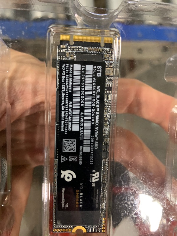 View 6 of [SOLD FOR PARTS] WD_Black SN850X 8TB NVMe SSD