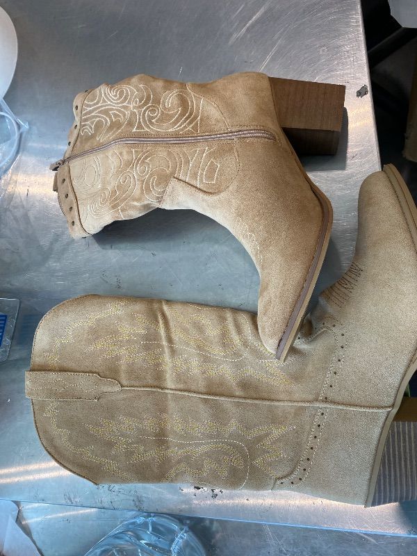 View 1 of **View All Photos** SHIBEVER Women's Western Mid Calf Boot