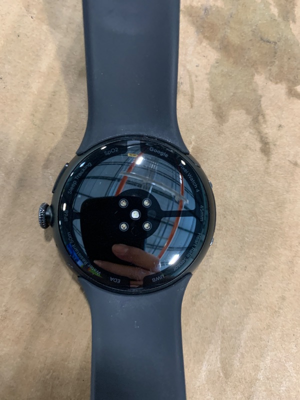 Photo 1 of ***NOT CHARGER***Google Pixel Watch 4 (45mm) - Android Smartwatch - Heart Rate,Sleep & Fitness Tracking -40-Hour Battery -Google AI -Matte Black Aluminum Case - Obsidian Active Band - Wi-Fi-Google Pixel Watch app