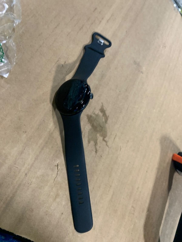 Photo 1 of ***NOT CHARGER***Google Pixel Watch 4 (45mm) - Android Smartwatch - Heart Rate,Sleep & Fitness Tracking -40-Hour Battery -Google AI -Matte Black Aluminum Case - Obsidian Active Band - Wi-Fi-Google Pixel Watch app