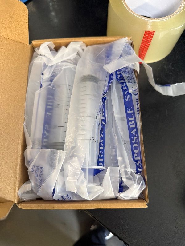 Photo 1 of 10 Pack Plastic Syringe Liquid Measuring Syringes Without Needle for Epoxy Resin, Craft, Scientific Labs, Feeding Pets Animals, Oil or Glue Applicator (30 ML)