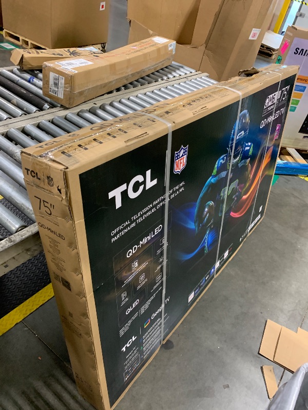 Photo 1 of ***FACTORY SEALED***TCL 75 Inch Class QM6K Series | Mini LED QLED 4K HDR | 75QM6K, Latest Model | 120HZ-144HZ High Brightness Smart Google TV Dolby Atmos Onkyo Audio | Voice Remote Alexa Gaming Streaming Television