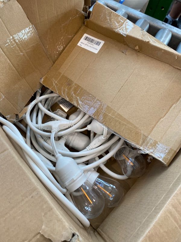 Photo 1 of [SIMILAR ITEM]  Brightever 200FT Outdoor String Lights Dimmable LED Outside Patio Lights with 100+4 Shatterproof G40 Globe Edison Bulbs, Connectable Commercial String Hanging Lights for Backyard Party Porch Garden