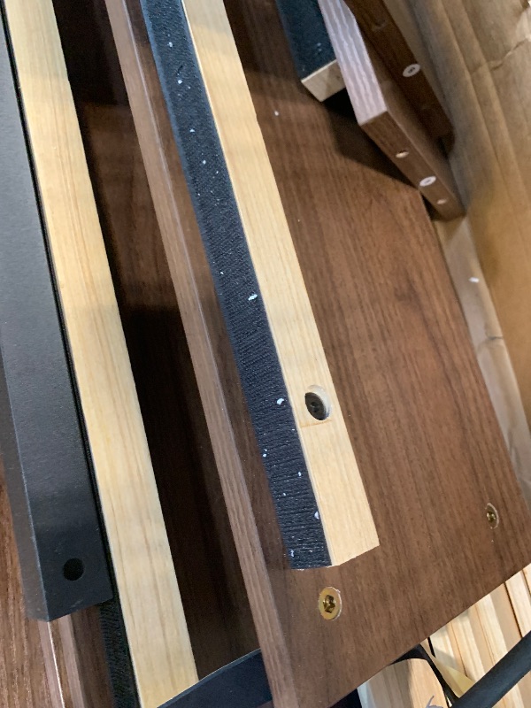 Photo 1 of ***** AS IS ALL SALES FINAL NO RETURNS******GarveeHome Full Size Wood Platform Bed Frame, Wooden Bed Frame Without Headboard, Wood Slat Support, No Box Spring Needed, Easy Assembly