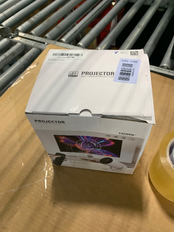 Photo 1 of [Electric Focus]Mini Portable Projector with 4K Support, Bluetooth 5.4 WIFI6, 5watt Sound Base Speaker, 260 ANSI, Android 11, 210° Rotation , Auto Keystone Correction Video Projector HY300 PLUS